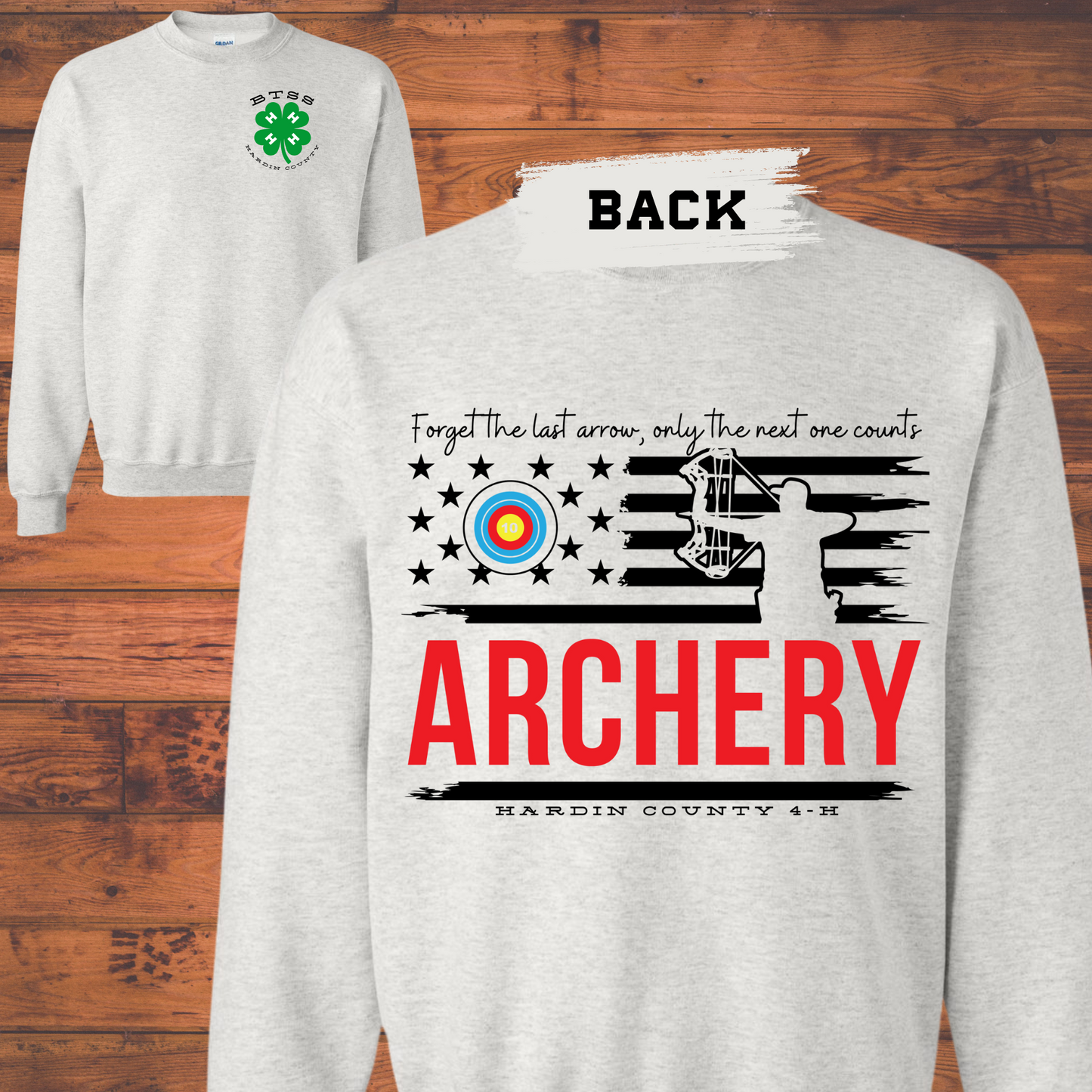 4H Archery Gray Shirt & Sweatshirt & Hoodie & Long Sleeve Shirt