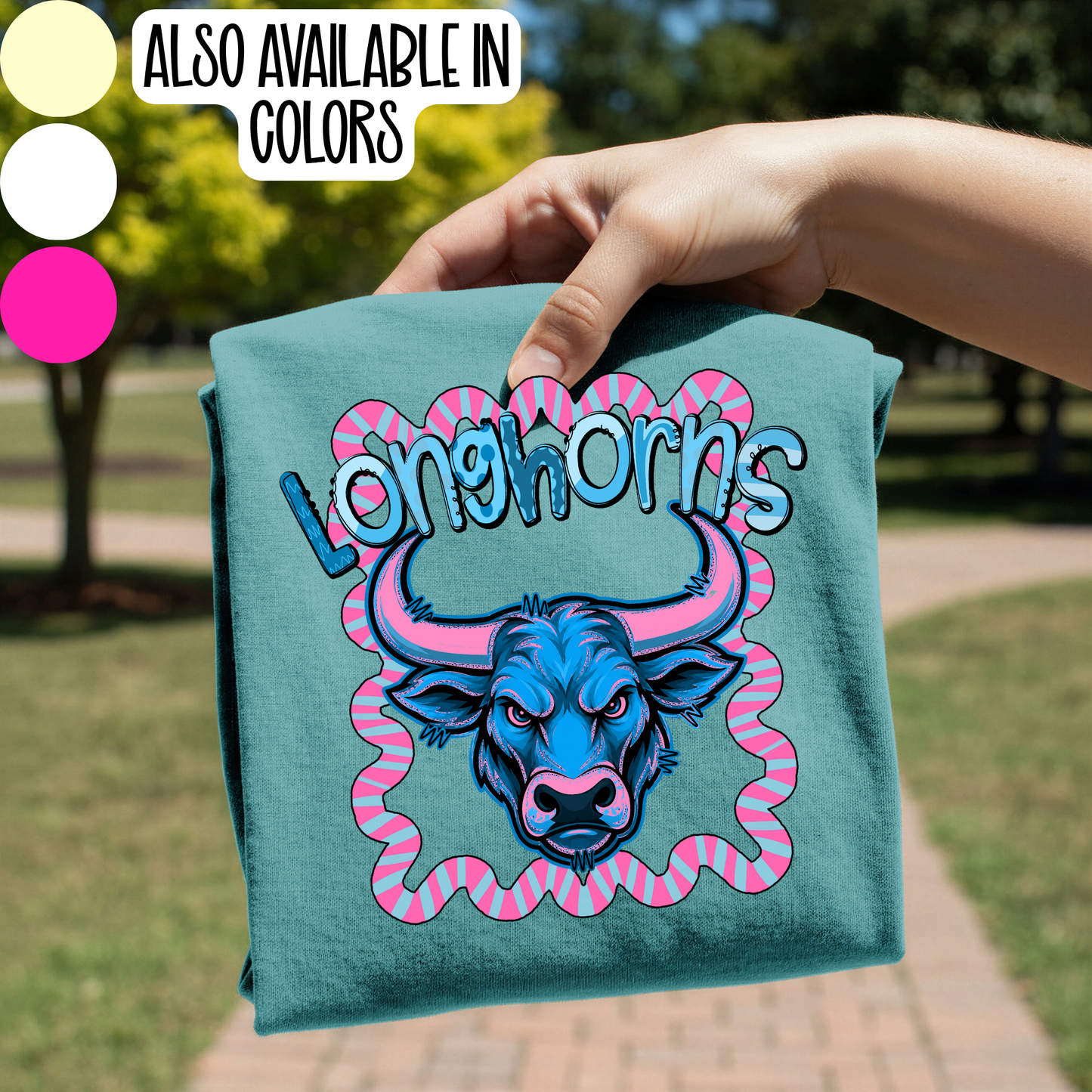 Longhorns Whimsy Gildan Comfort Colors Tultex Shirt