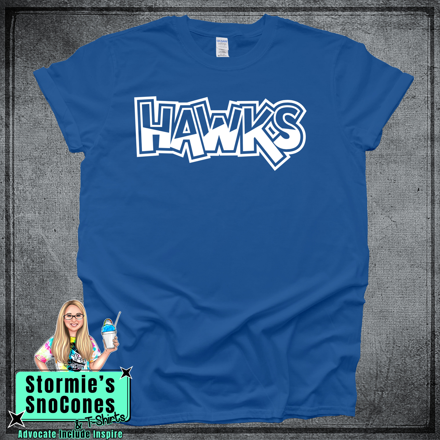 Hawks Graffiti Field Day - Color Wars Spring 2026 Blue Shirt