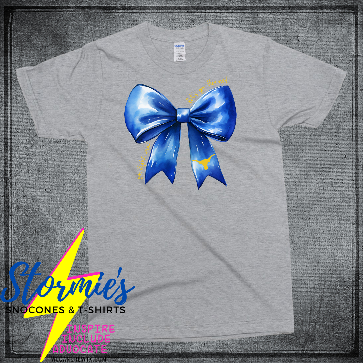 Hamshire Fannett Longhorns Coquette Bow Shirt