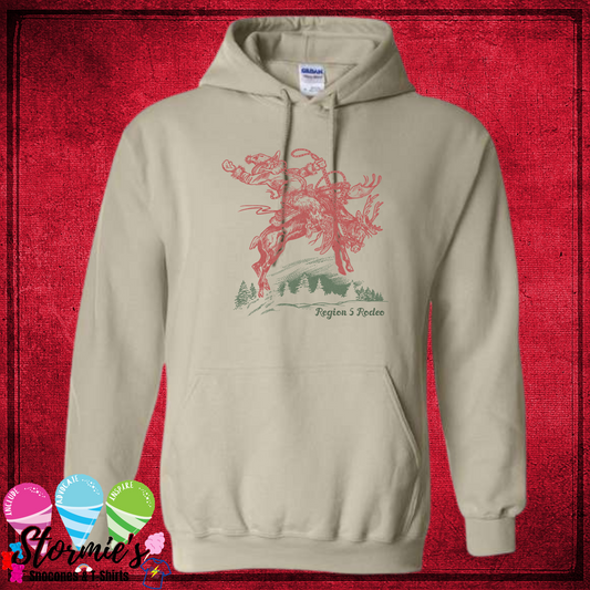 Bucking Reindeer Region 5 Sweatshirt & Hoodie & Long Sleeve Shirt