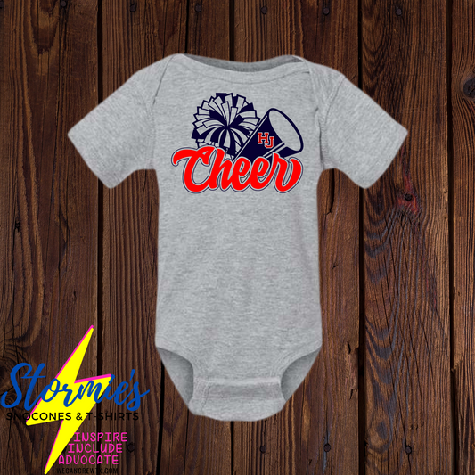 HJ Cheer Gray Infant Bodysuit