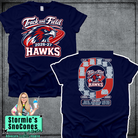 Hawks Track & Field 2026-27 Navy Shirt