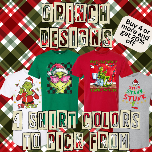 Grinch Spirit Days Shirts - 12+ Options