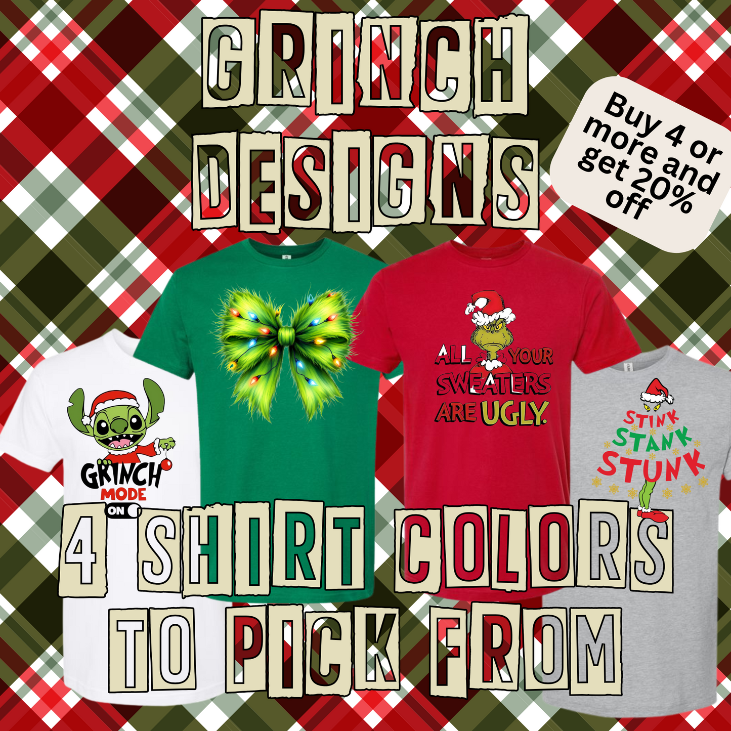 Grinch Spirit Days Shirts - 12+ Options