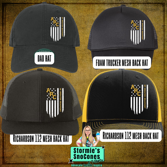The Arc Of Greater Beaumont USA Flag PRINTED Logo Hat - PICK UP ONLY