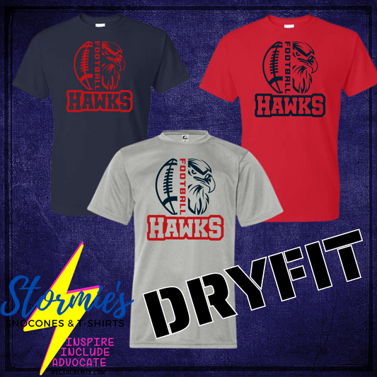 Hawks Split Football Dry Fit Shirt