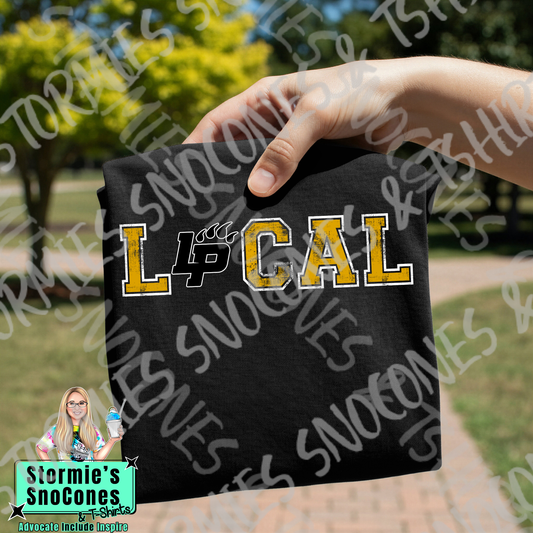 Liberty Panthers Logo Local Black Gildan Comfort Colors Bella Canvas Shirt