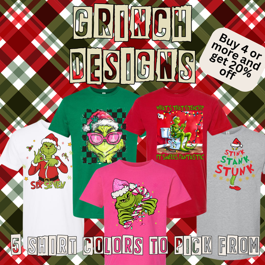 Grinch Spirit Days Shirts - 12+ Options