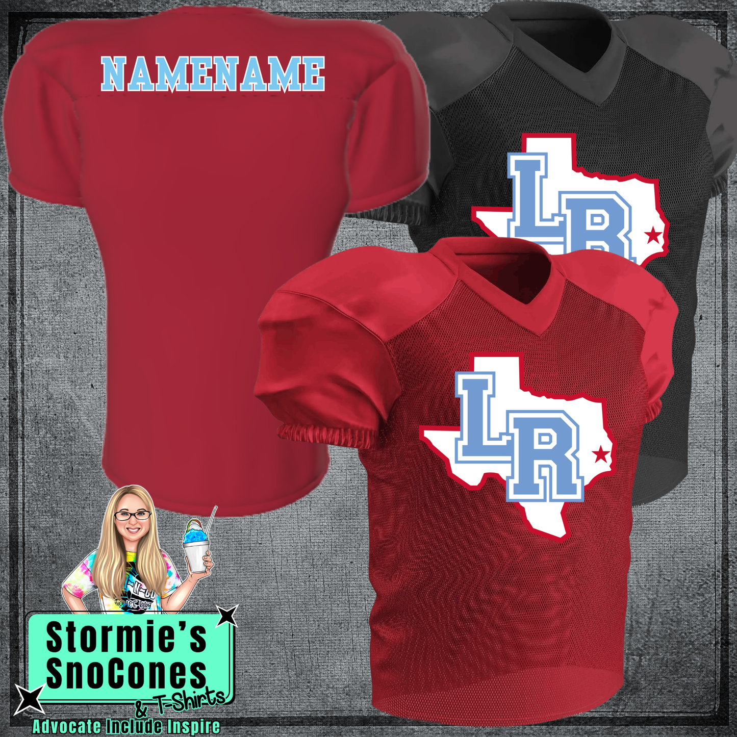 Lumberton Raiders Champro Time Out Practice Football Jersey - Custom Name Optional