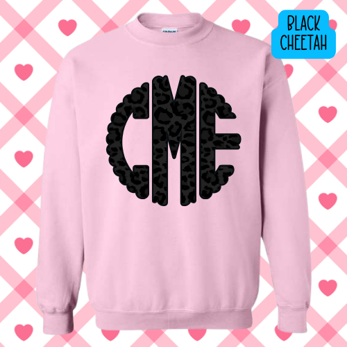 Custom Monogram Initials Sweatshirt