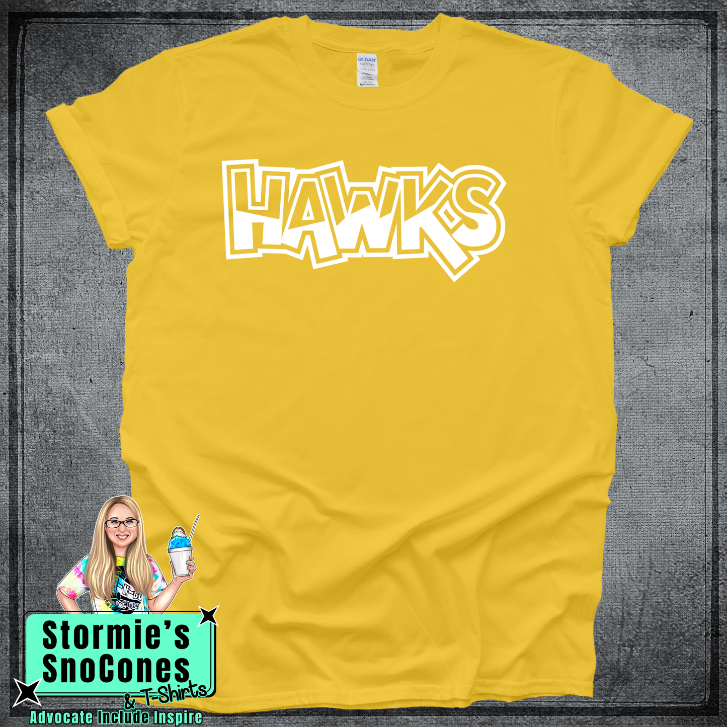 Hawks Graffiti Field Day - Color Wars Spring 2026 Yellow Shirt