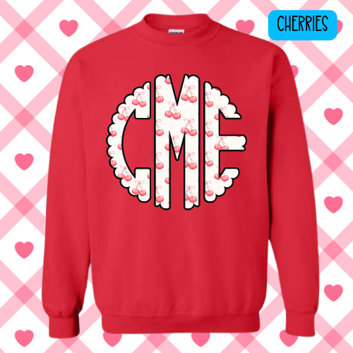 Custom Monogram Initials Sweatshirt