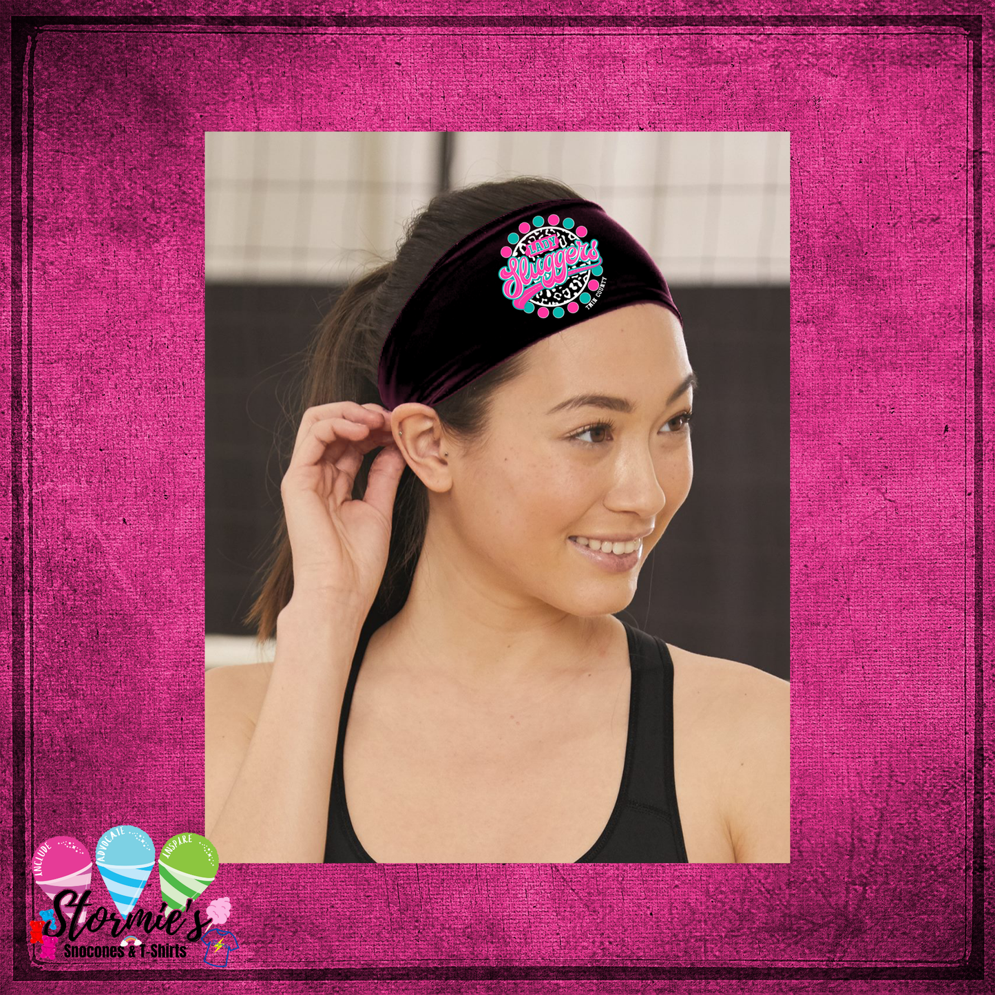 Lady Sluggers Black Headband