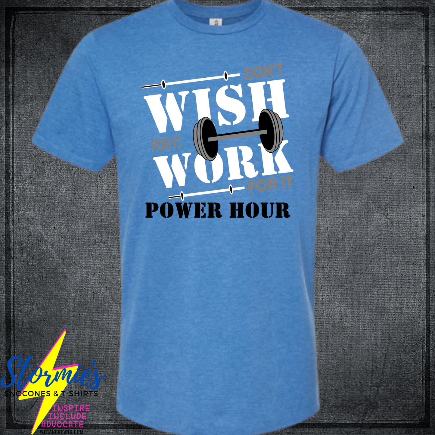 Power Hour Heathered Tultex Unisex Shirt