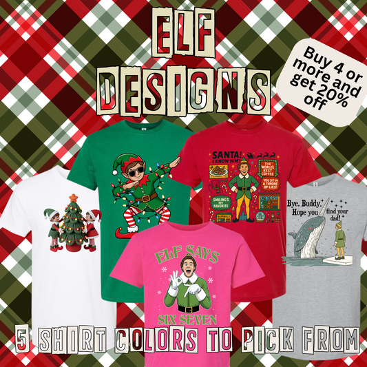 Elf Spirit Days Shirts - 12+ Options