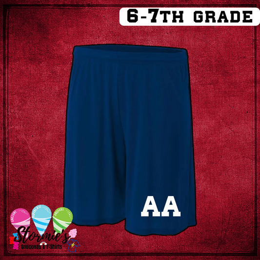 HJ Athletics Uniform SHORT ONLY - NAVY 6-7th Grade