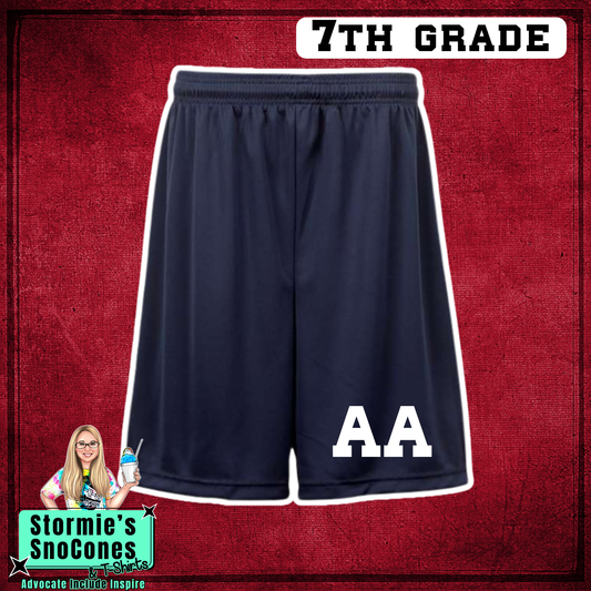 HJ Athletics Uniform SHORT ONLY - NAVY 7th Grade - 2026 PREORDER