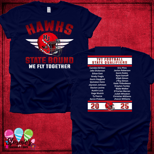 Hardin Jefferson High School 7v7 Football State Qualifiers Navy Shirt