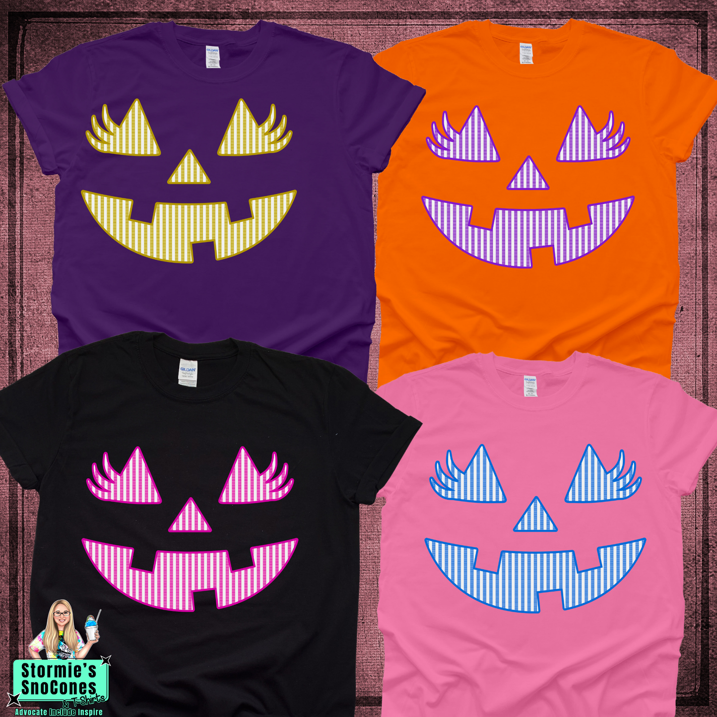 Pumpkin jack o'lantern Face Tshirt