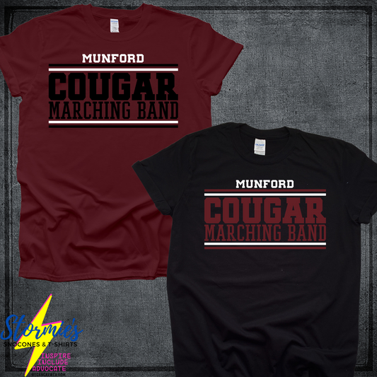 Munford Cougars Band Lines Shirt