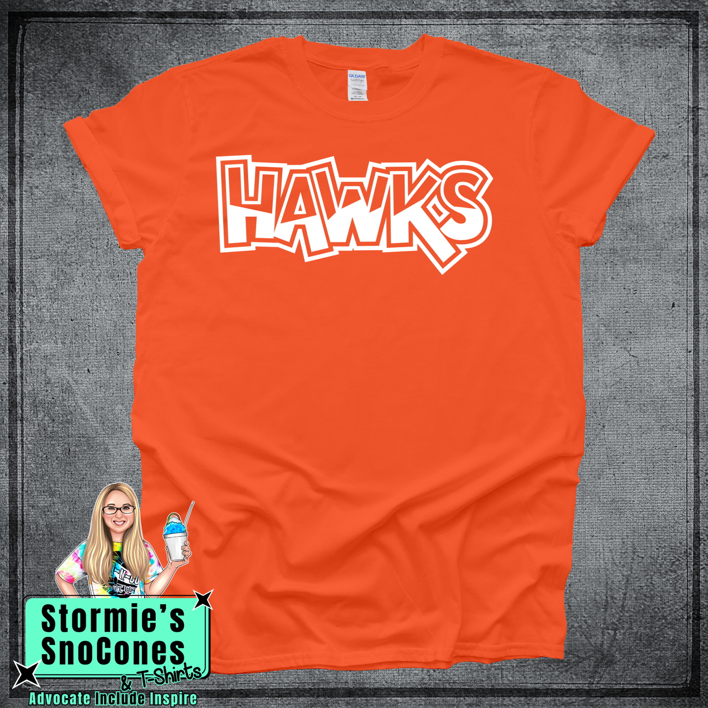 Hawks Graffiti Field Day - Color Wars Spring 2026 Orange Shirt