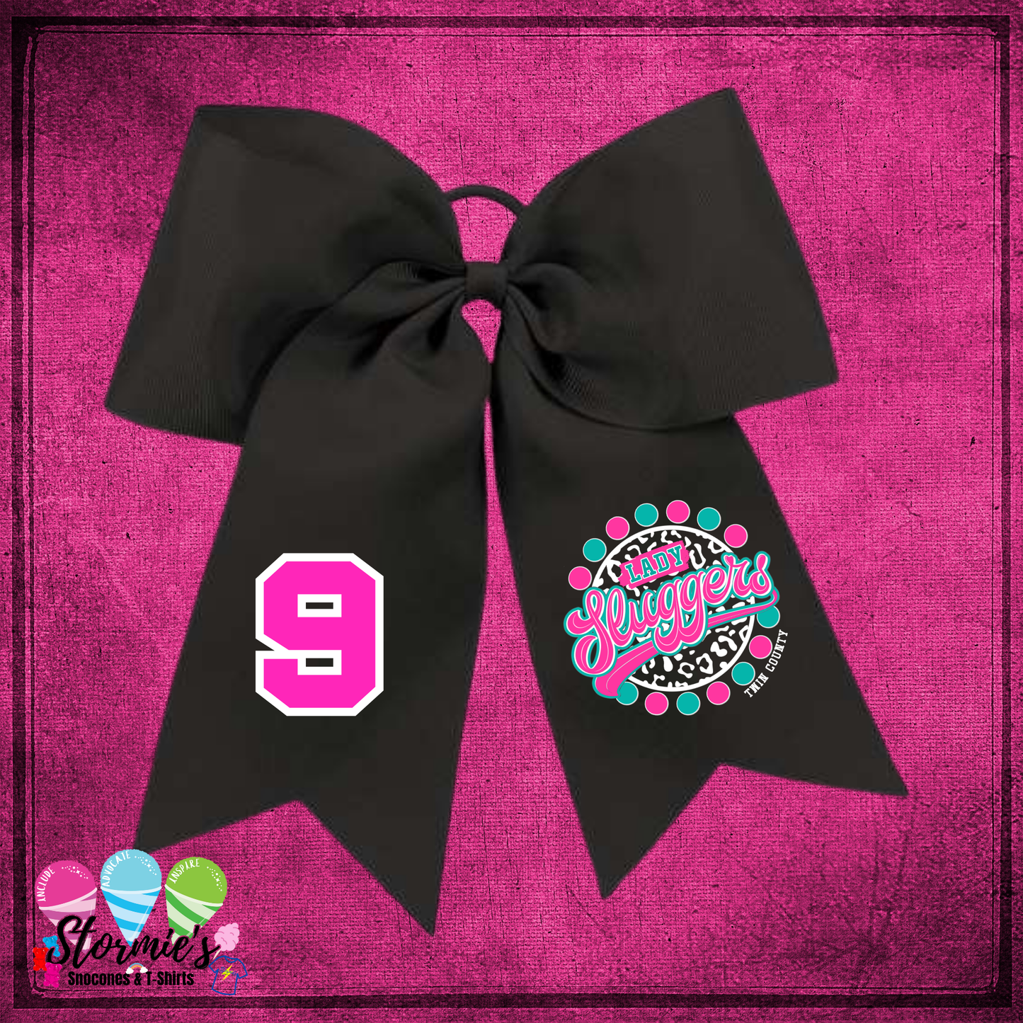 Lady Sluggers Black Hair Bow