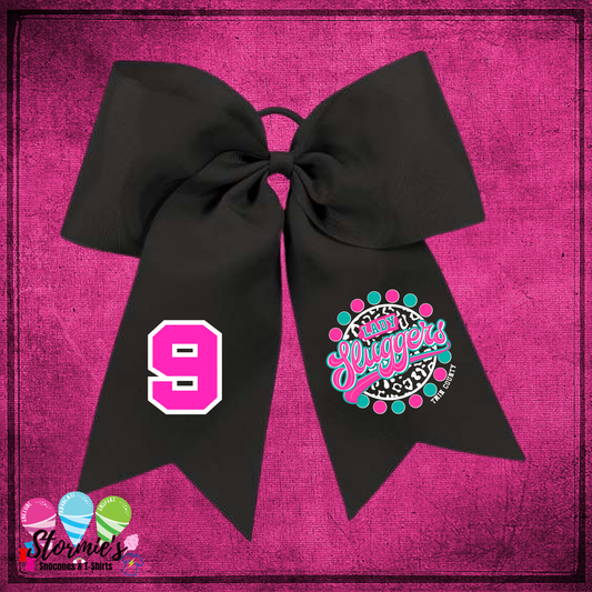 Lady Sluggers Black Hair Bow