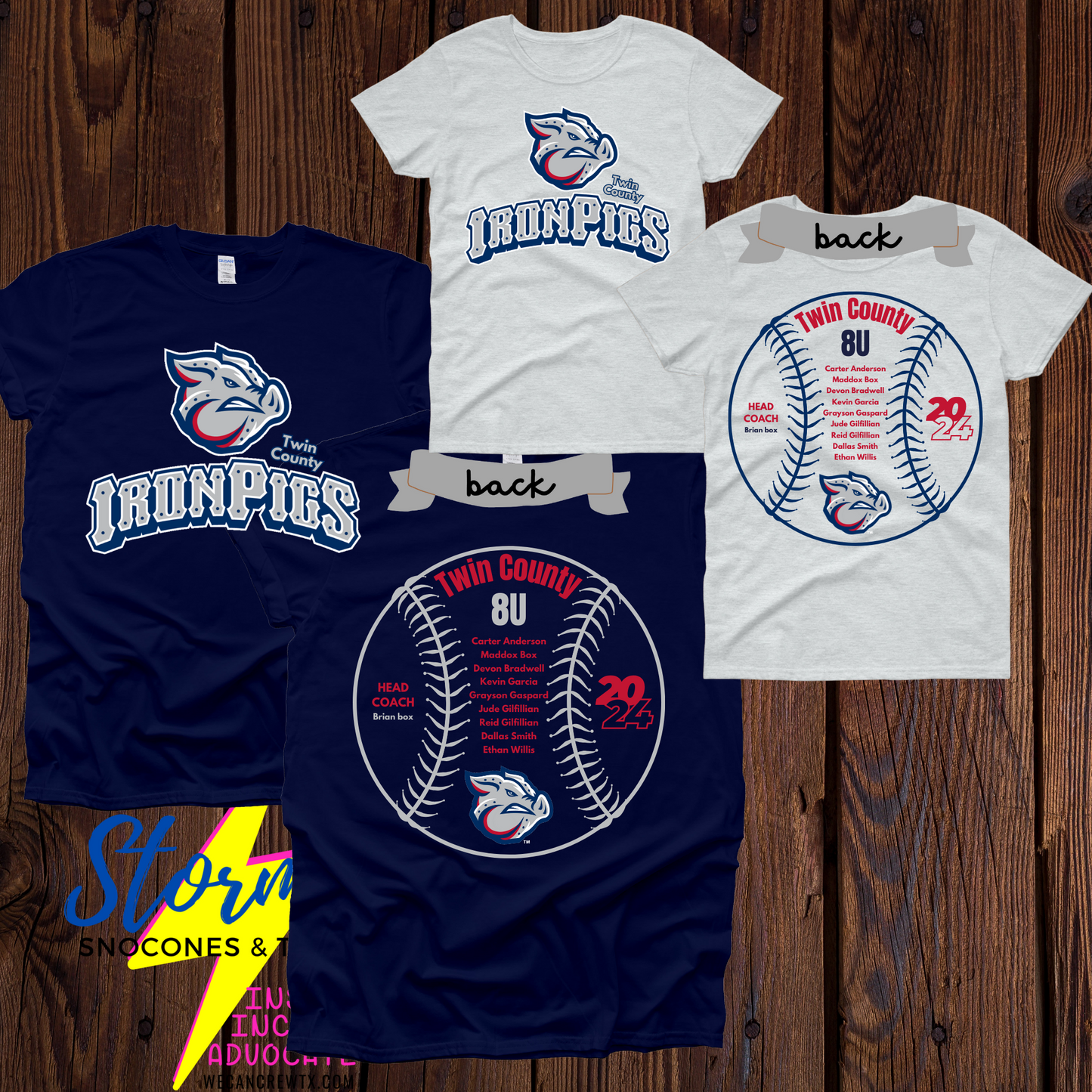 Iron pigs 8U 2024 Shirt