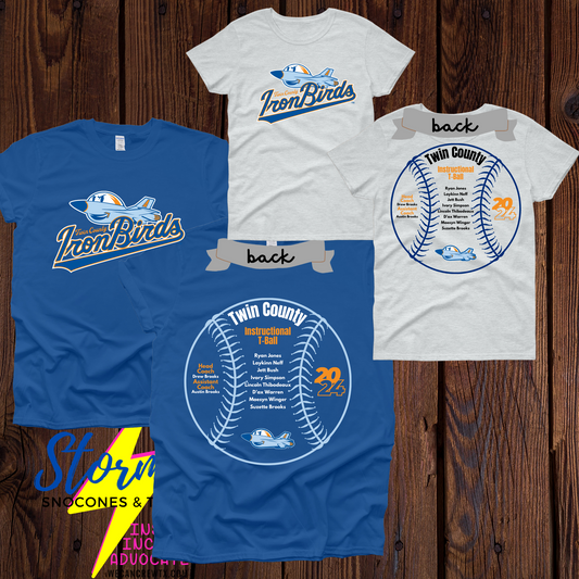 Ironbirds Instructional Tball Twin County 2024 Shirt