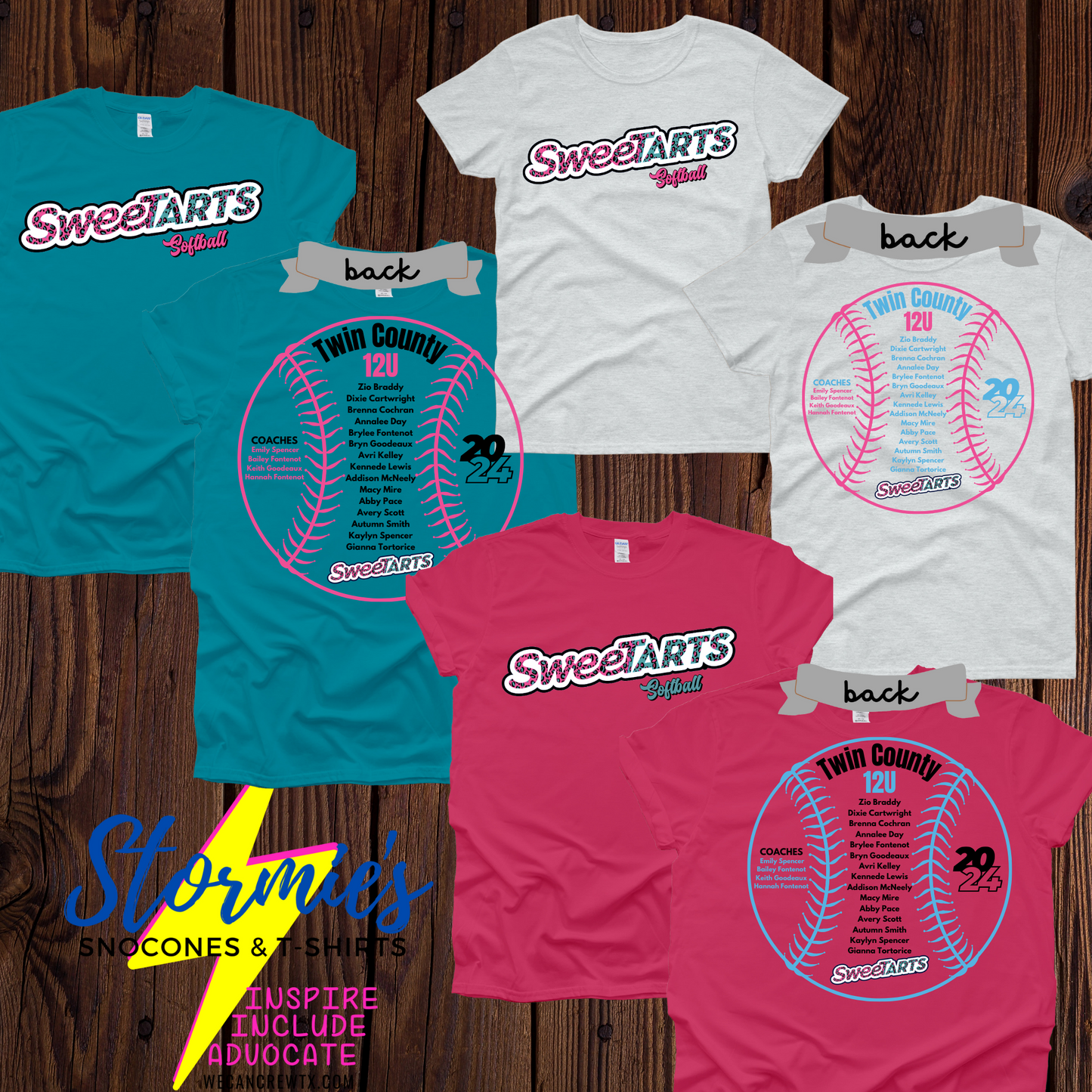 Sweetarts softball 12U Twin County 2024 Shirt