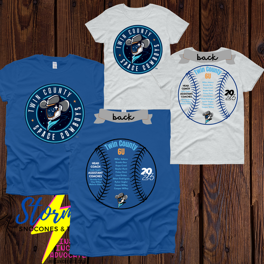 Space Cowboys 6U Twin County 2024 Shirt