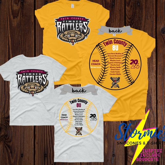 Timber Rattlers Twin County 8U Shirt 2024