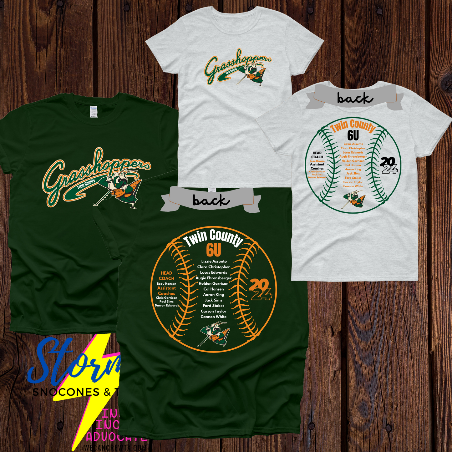 Grasshoppers 6U Twin County 2024 Shirt