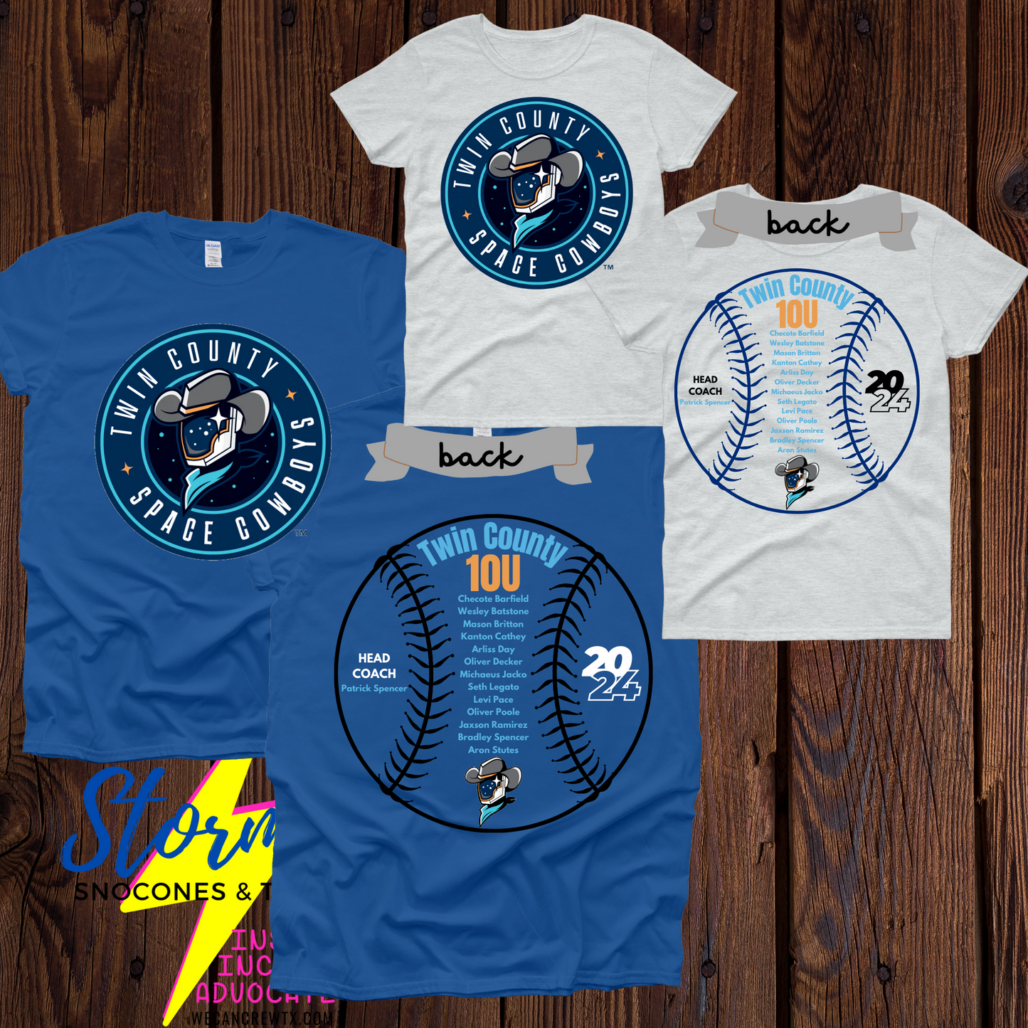 Space Cowboys 10U Twin County 2024 Shirt