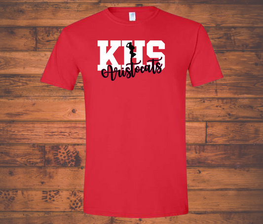 Aristocats Kountze High School Drill Team Roster Red Softstyle Shirt