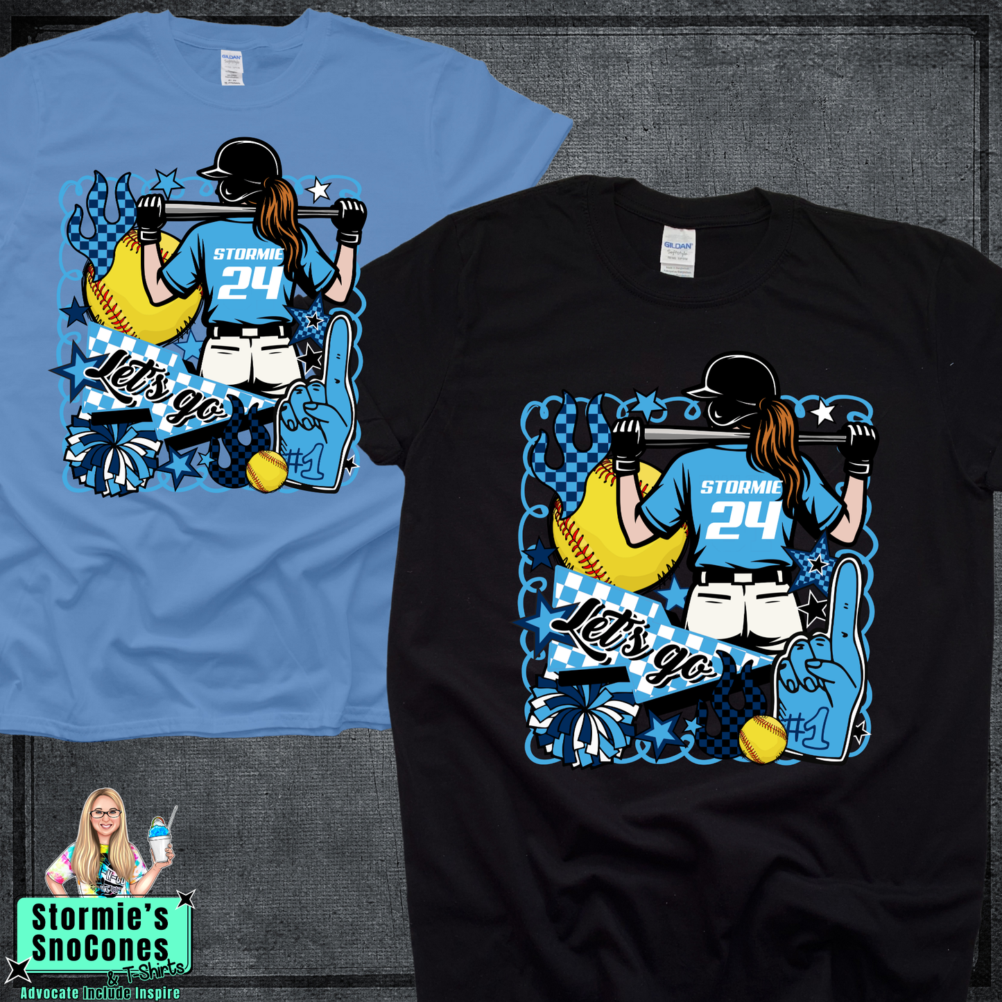 Softball Custom Name Player Team Shirt