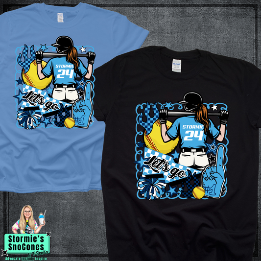 Softball Custom Name Player Team Shirt