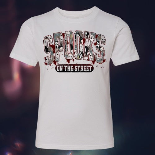 Spooks on the Street Comfort Colors White Shirt