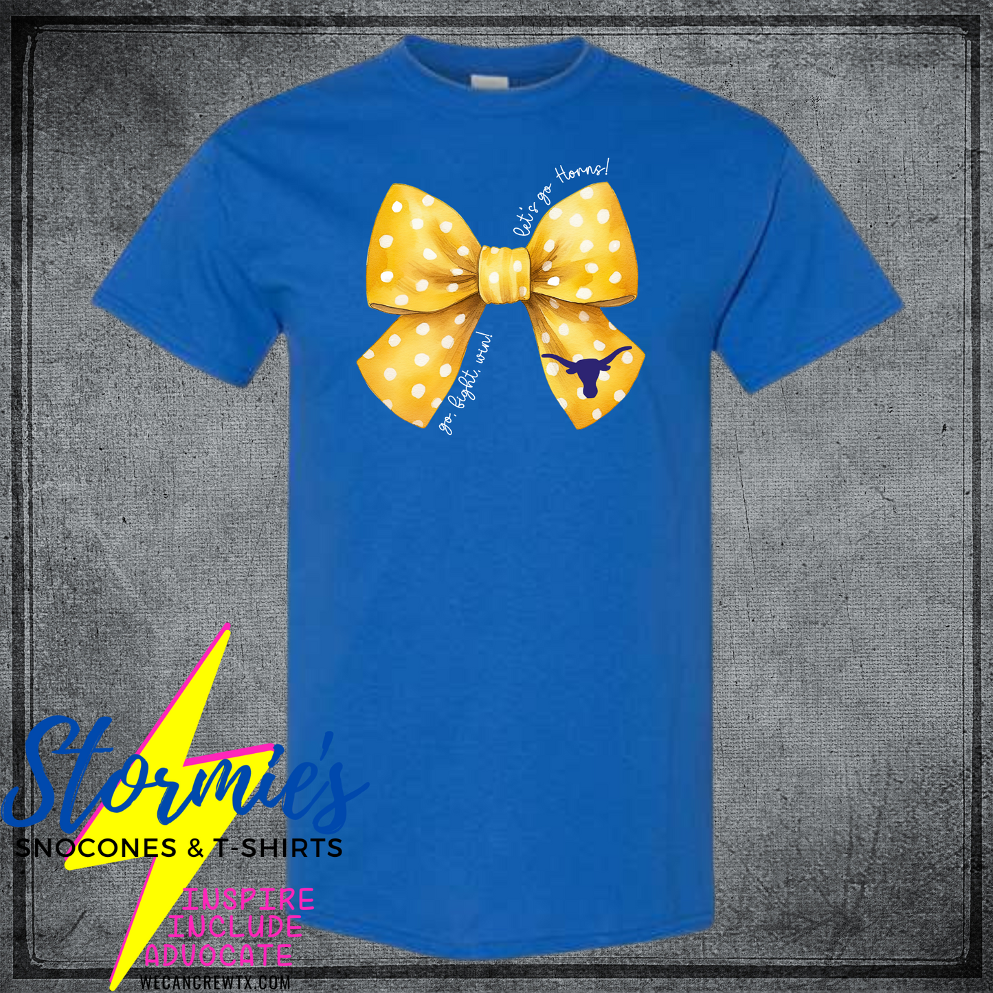 Hamshire Fannett Longhorns Coquette Bow Shirt