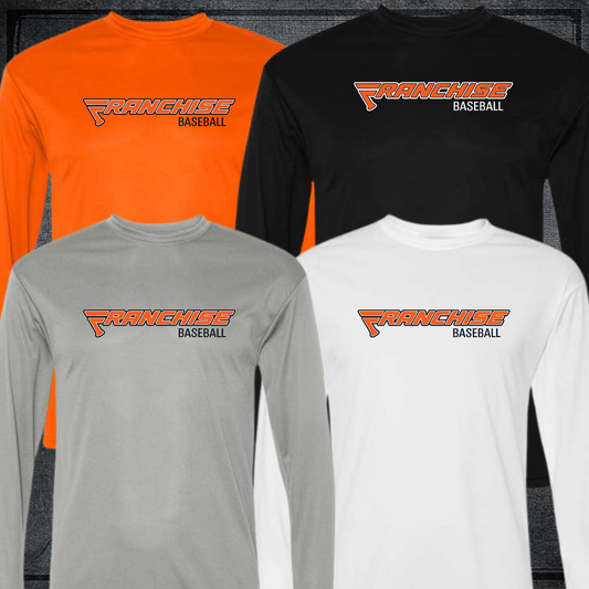 Franchise Baseball Full Long Logo DRY FIT Long Sleeve Shirt
