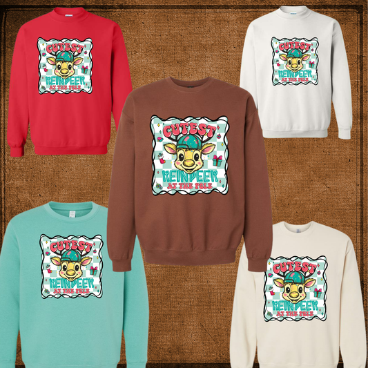 Boy Cutest Reindeer Sweatshirt