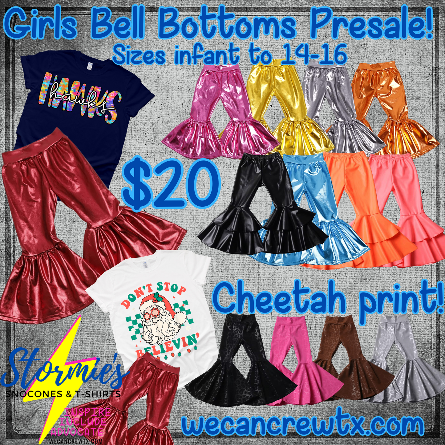 Girls Bell Bottoms Preorder Ends 8/11