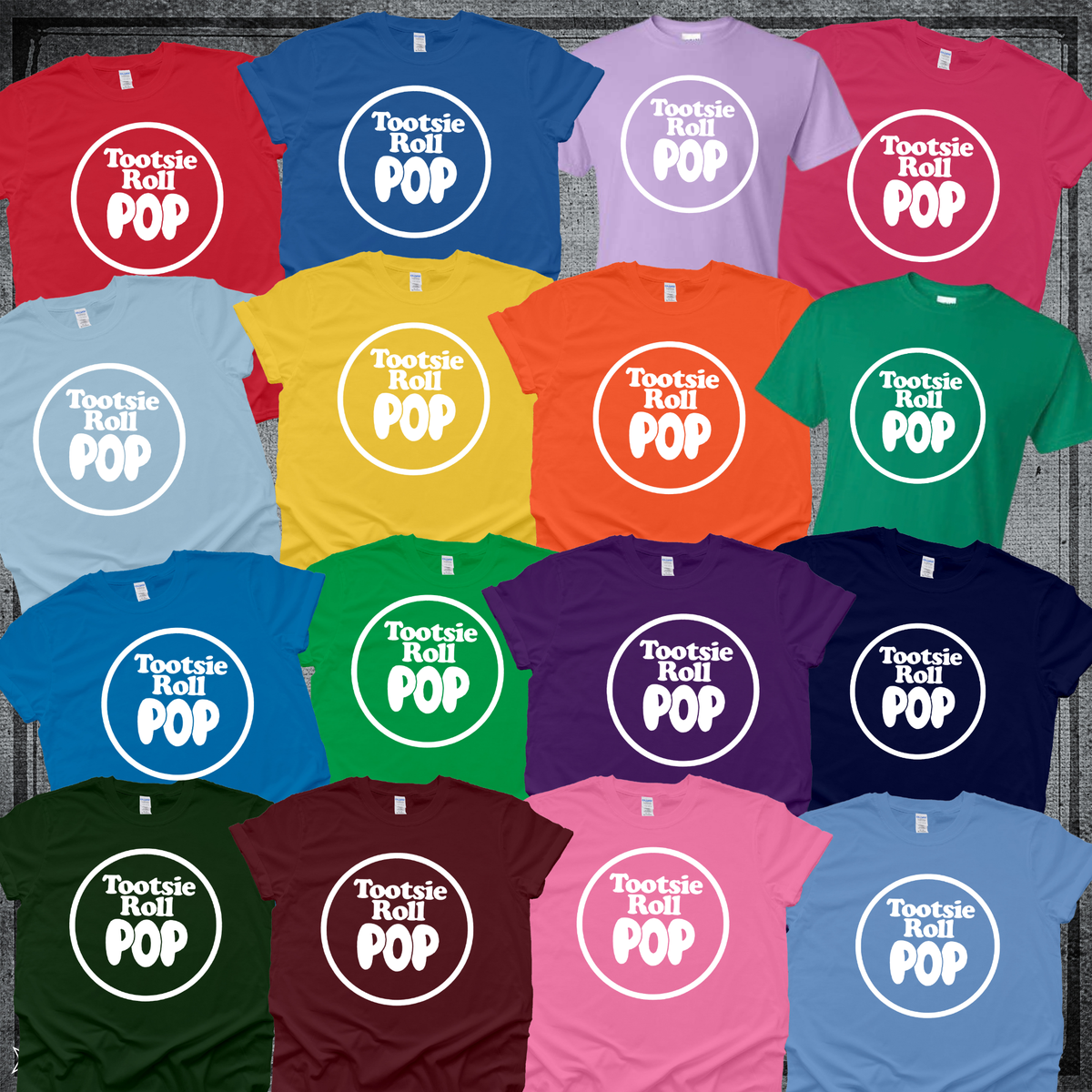 Tootsie Pop Group Costume Gildan Comfort Colors Tultex Shirt