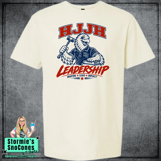 HJJH Leadership Just the Front Cream Gildan Comfort Colors Tultex Shirt