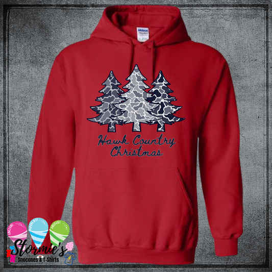 Hawk Country Christmas  - Red Shirt & Sweatshirt & Hoodie & Long Sleeve Shirt