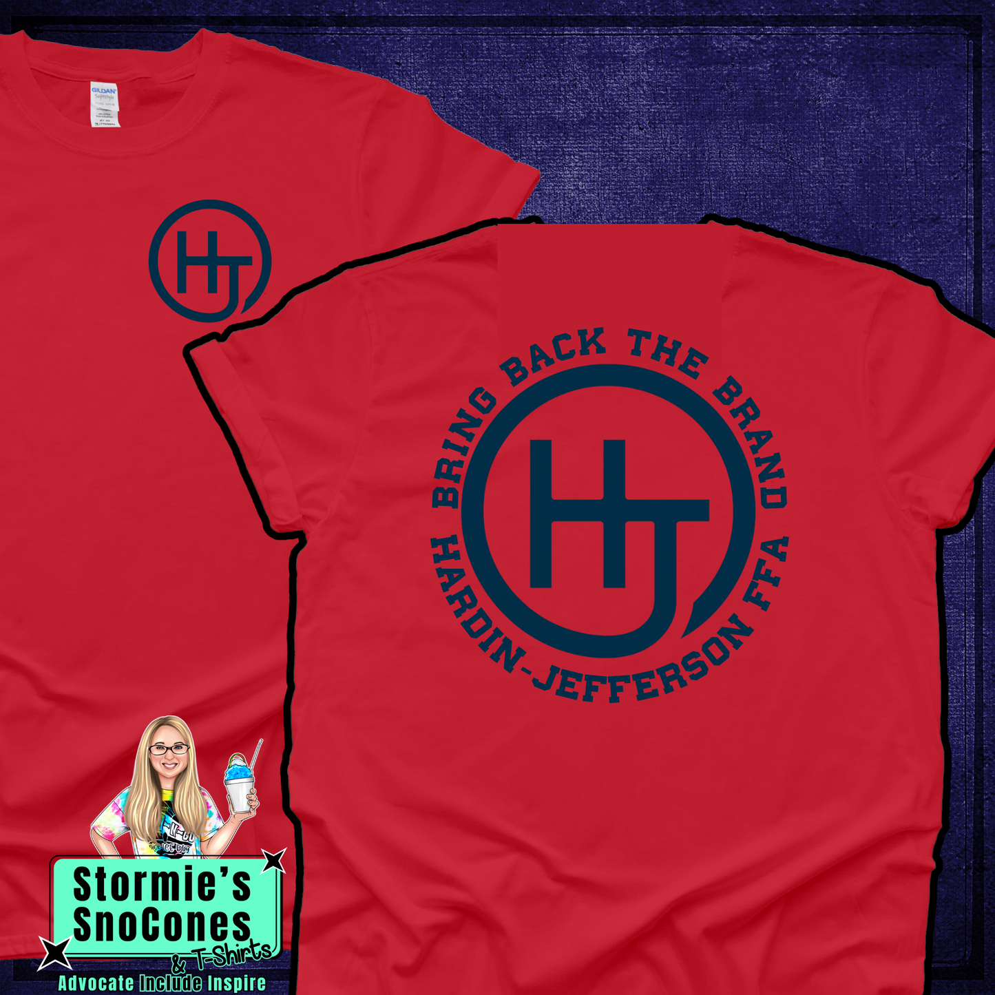 Hardin Jefferson FFA Bring Back The Brand Red TShirt