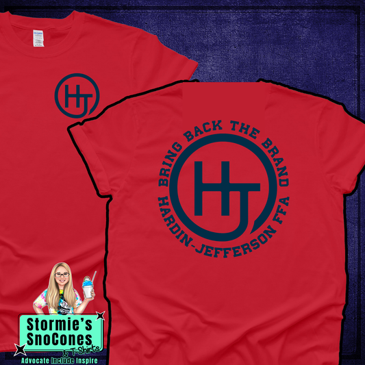 Hardin Jefferson FFA Bring Back The Brand Red TShirt