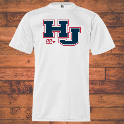 HJ Cross Country White dry fit shirt