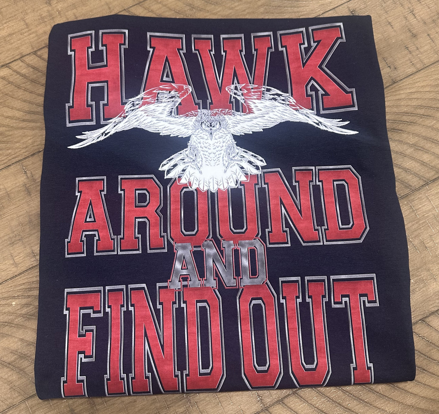 Hawk Around and Find Out HJ Navy Tshirt